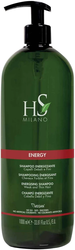 HS MILANO ENERGY plaukų šampūnas, 1000 ml