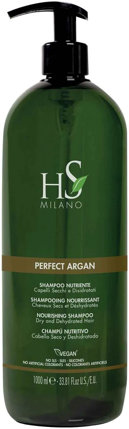 HS MILANO PERFECT ARGAN NOURISHING plaukų šampūnas, 1000 ml
