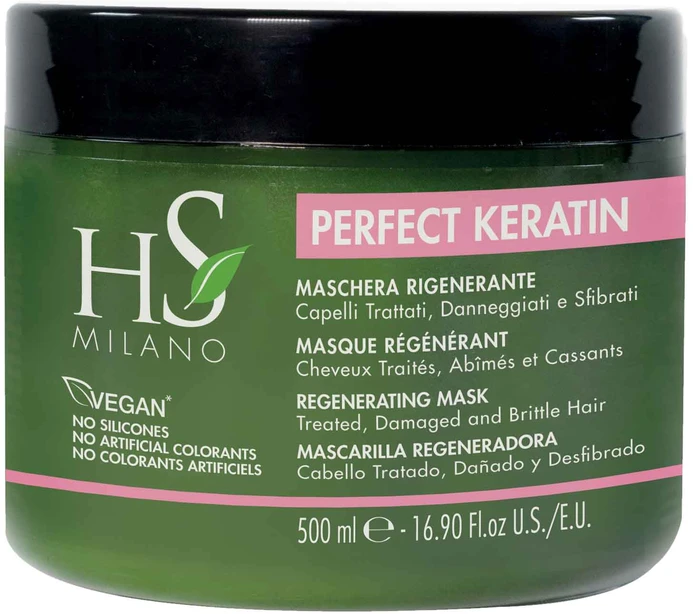 HS MILANO PERFECT KERATIN REGENERATING plaukų kaukė, 500 ml