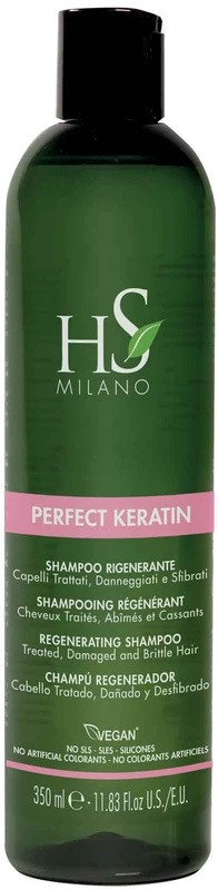 HS MILANO PERFECT KERATIN REGENERATING plaukų šampūnas, 350 ml