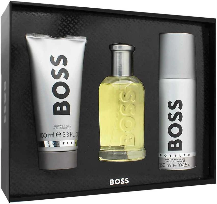 Hugo Boss BOSS Bottled rinkinys vyrams (EDT, 100 ml + dušo želė, 100 ml + dezodorantas, 150 ml)