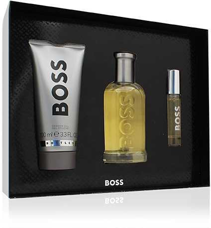 Hugo Boss BOSS Bottled rinkinys vyrams (EDT, 100 ml + EDT, 10 ml + dušo želė, 100 ml)