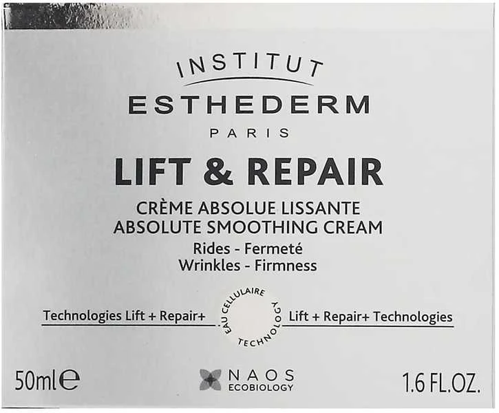 Institut Esthederm Lift & Repair Absolute Smoothing Kreminis veido kremas, 50 ml