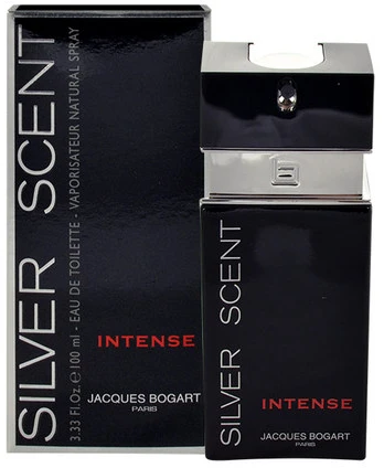 Jacques Bogart Sidabrinis Scent Intense EDT tualetinis vanduo vyrams, 100 ml