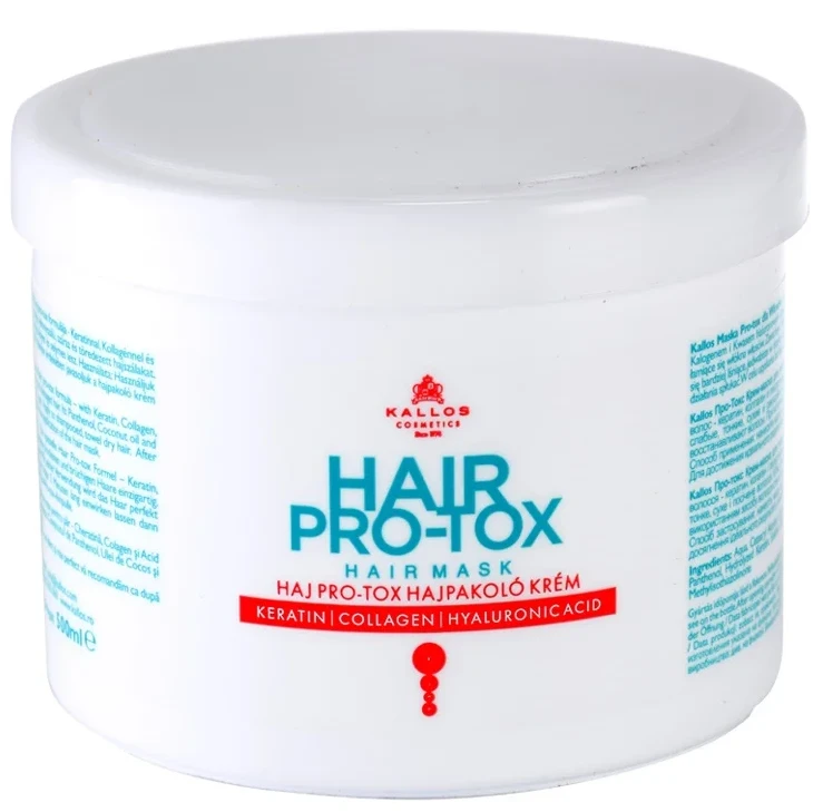 Plaukus stiprinanti ir maitinanti kaukė Kallos Hair Pro-Tox Mask 500 ml