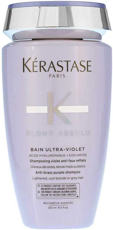 Šampūnas su violetiniu pigmentu Kerastase Blond Absolu Bain Utra-Violet Šampūnas 250ml