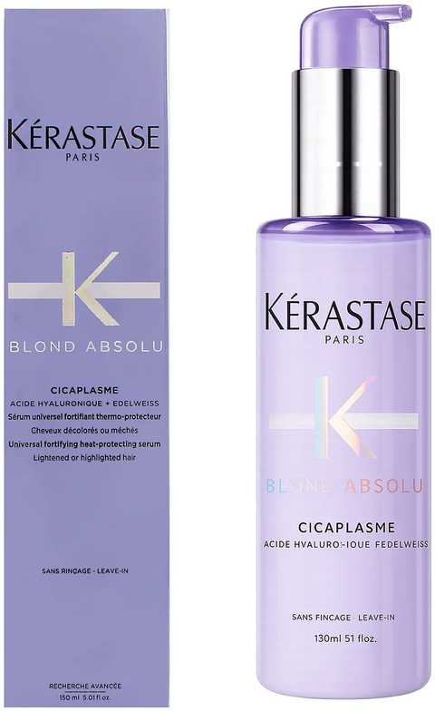 Kérastase Blond Absolu Cicaplasme universalus stiprinamasis ir nuo karščio saugantis šviesintų plaukų serumas 150 ml
