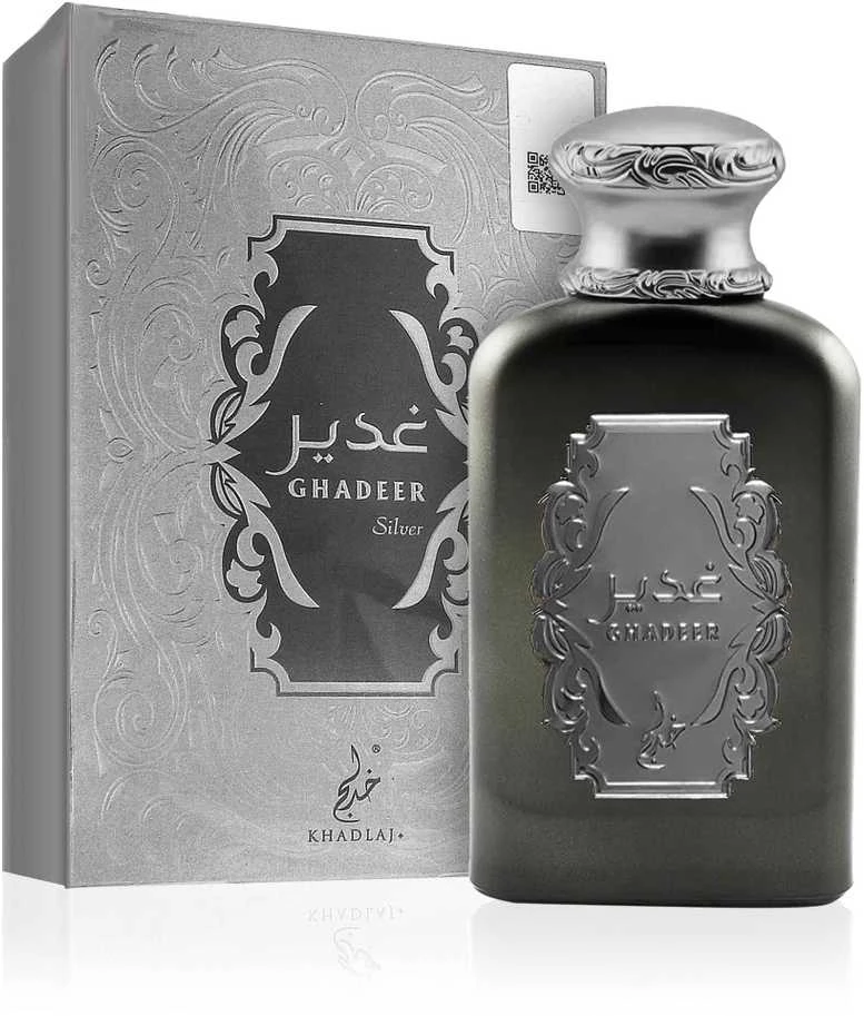 Khadlaj Ghadeer Sidabrinis EDP parfumuotas vanduo unisex, 100 ml