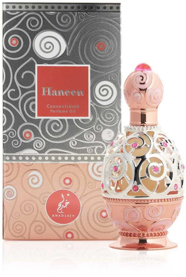 Khadlaj Haneen Rosegold - koncentrovaný parfémovaný olej bez alkoholu