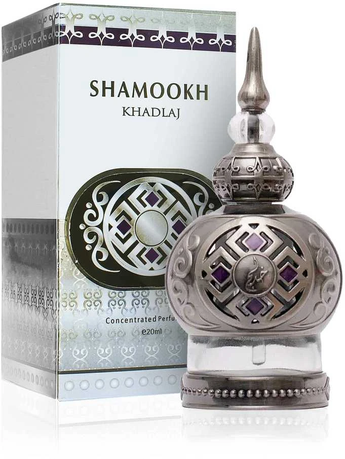 Khadlaj Shamookh Sidabrinis CPO aliejiniai kvepalai unisex, 20 ml