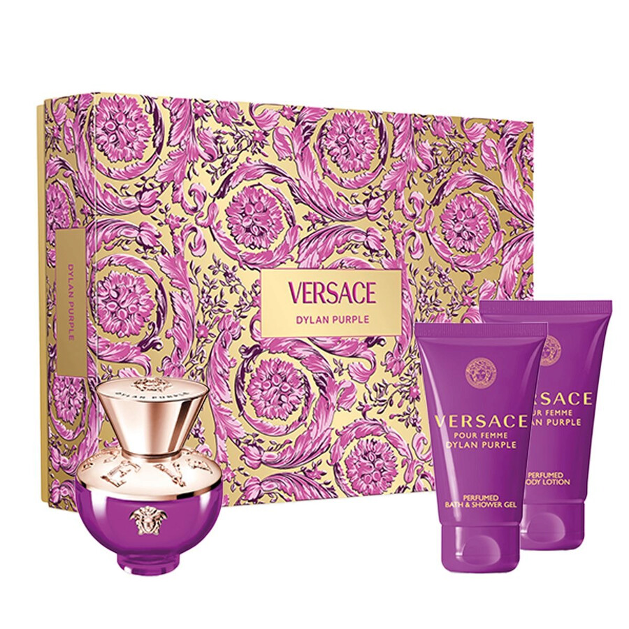 Kvepalų rinkinys moterims Versace Pour Femme Dylan Violetinė (EDP, 50 ml + dušo želė, 50 ml + kūno losjonas, 50 ml)