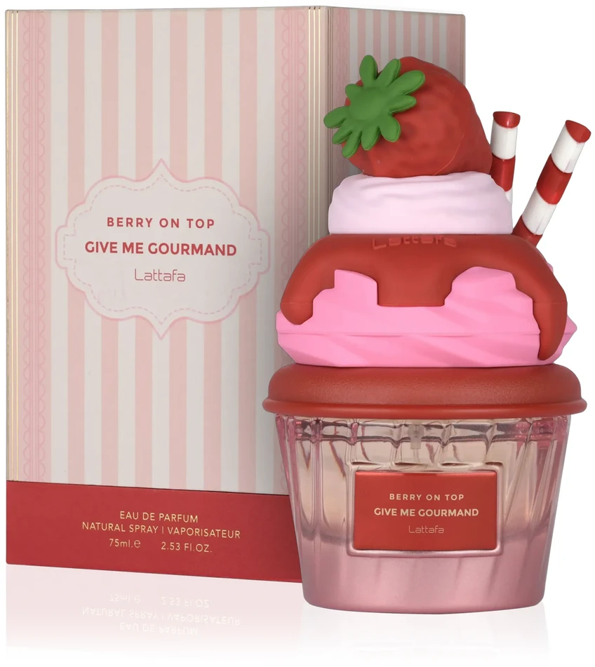 Lattafa Berry On Top Give Me Gourmand EDP parfumuotas vanduo moterims, 75 ml
