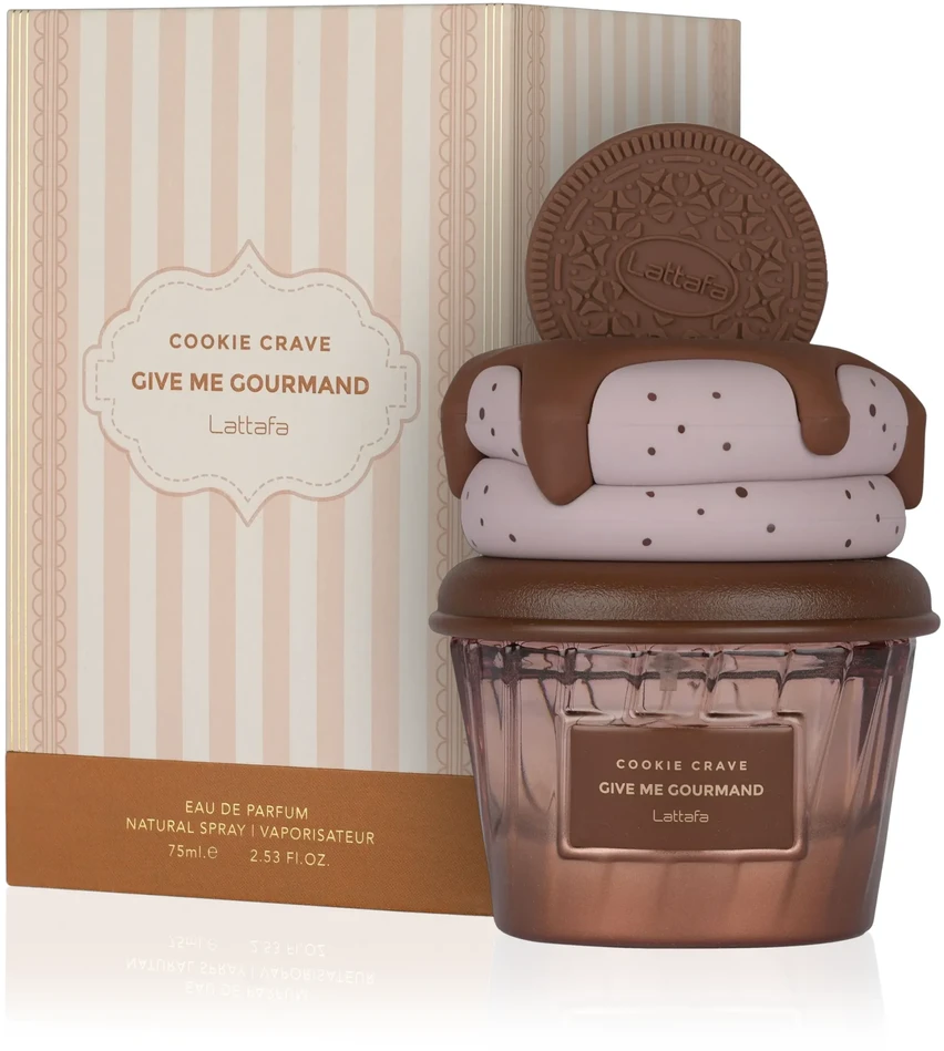 Lattafa Cookie Crave Give Me Gourmand EDP parfumuotas vanduo moterims, 75 ml