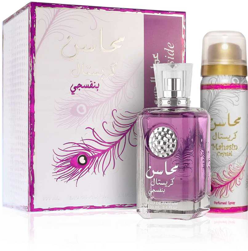 Lattafa Mahasin Crystal Violet EDP parfumuotas vanduo moterims, 100 ml