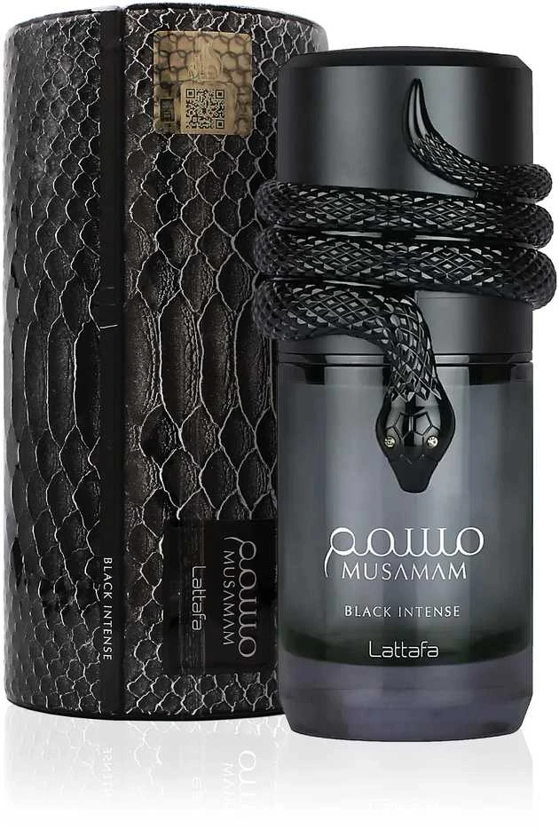 Lattafa Musamam Juodas Intense EDP parfumuotas vanduo vyrams, 100 ml