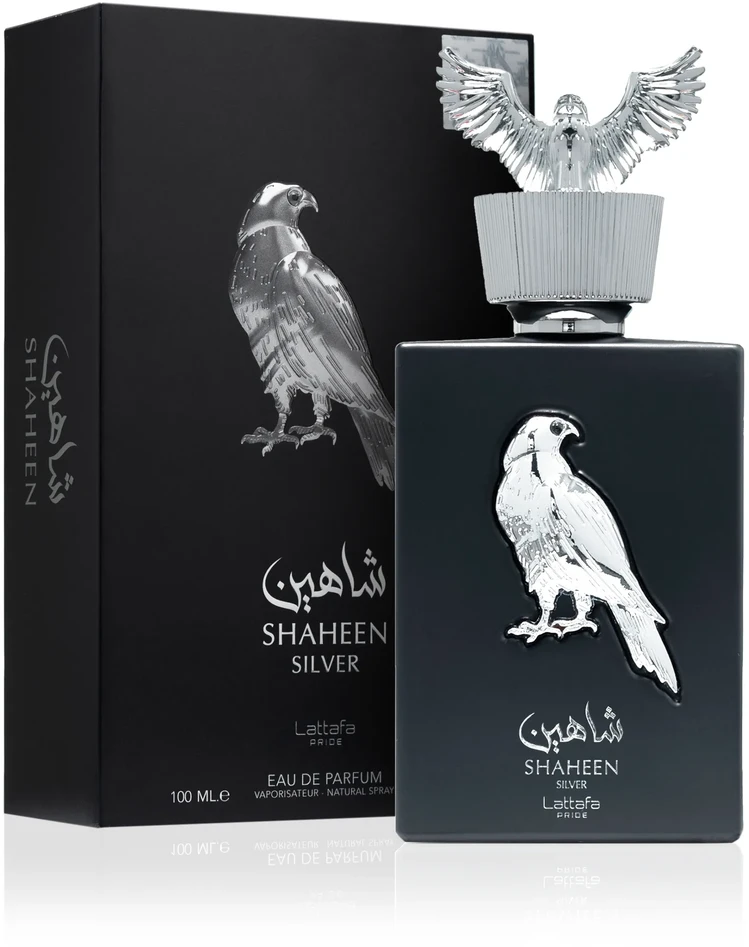 Lattafa Pride Shaheen Sidabrinis EDP parfumuotas vanduo unisex, 100 ml