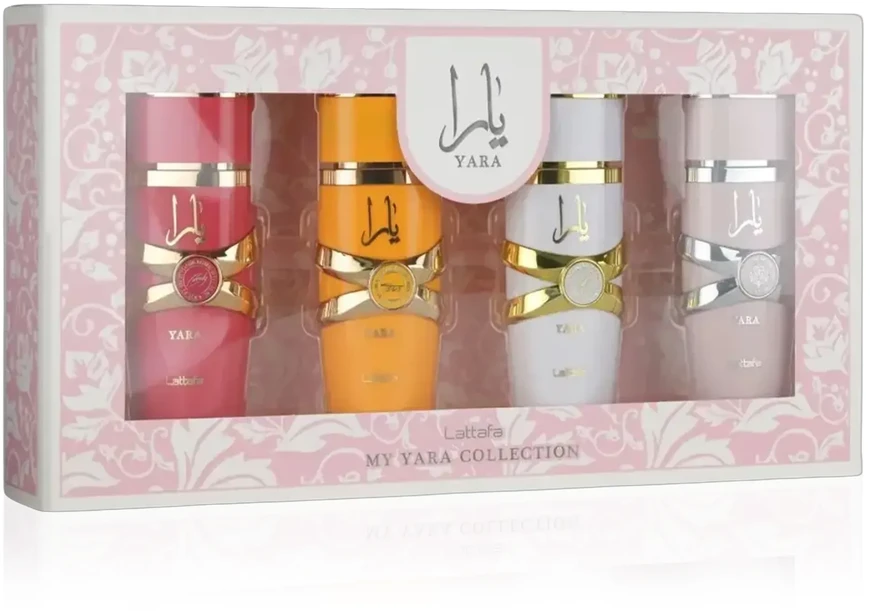 Lattafa Yara Collection Giftset arabiškų kvepalų rinkinys, 4 x 5 ml