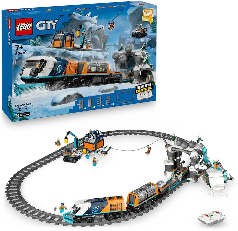 LEGO® Klocki Miesto blokai Arkties tyrinėtojų poliarinis ekspresas 60470
