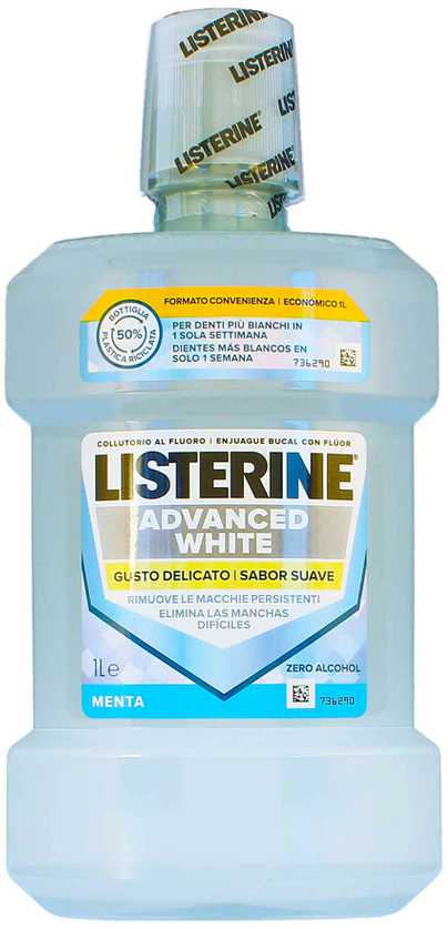 Listerine Advanced Baltas, 1000 ml
