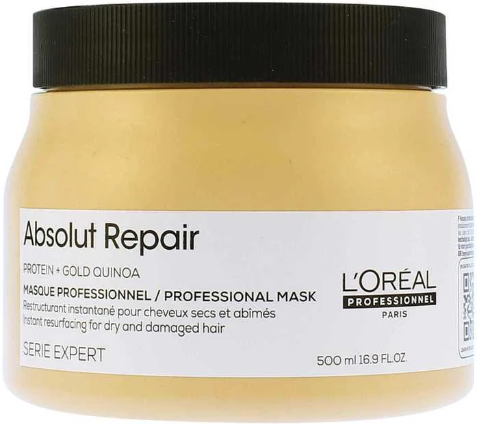 L'Oréal Professionnel Série Expert Absolut Repair Gold Quinoa + Protein Masque plaukų kaukė, 500 ml