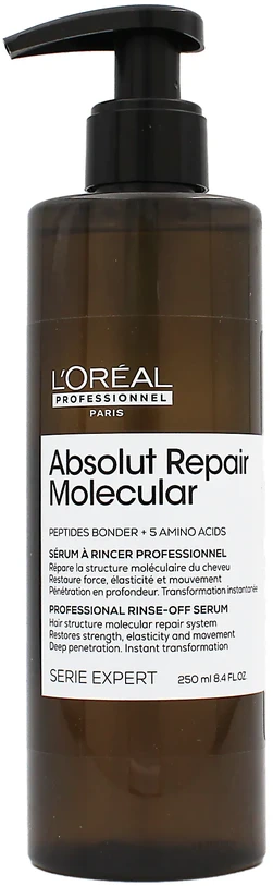 Nuplaunamas serumas labai pažeistiems plaukams L'oreal Professionnel Absolut Repair Molecular Rinse-Off Serum 250ml