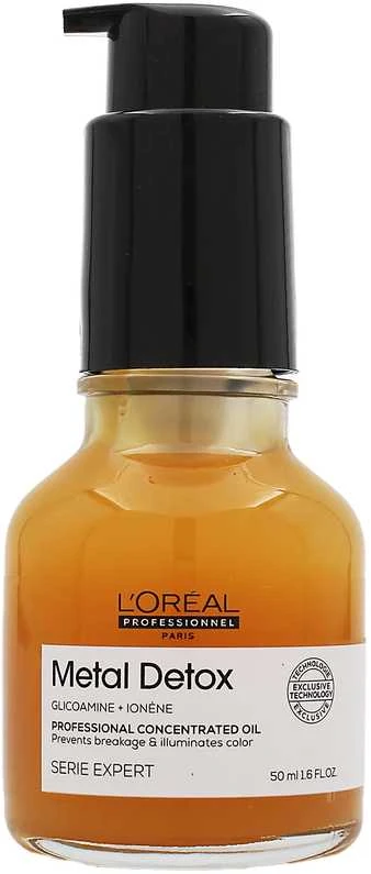 L'Oréal Professionnel Metal Detox Concentrated Oil Koncentruotas apsauginis plaukų aliejus, 50 ml