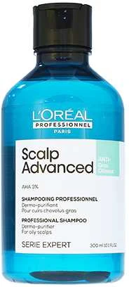 Valomasis šampūnas riebiems plaukams L‘oreal Professionnel Scalp Advanced Anti - Oiliness Šampūnas 300ml