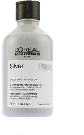 L'Oreal Professionnel Serie Expert Sidabrinis plaukų šampūnas neutralizuoja ir skaistina, 300 ml