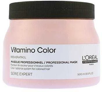 L'Oreal Professionnel Serie Expert Vitamino Color Resveratrol Hair Treatment Kremas Kaukė For Spalvą išsaugantis, 500 ml