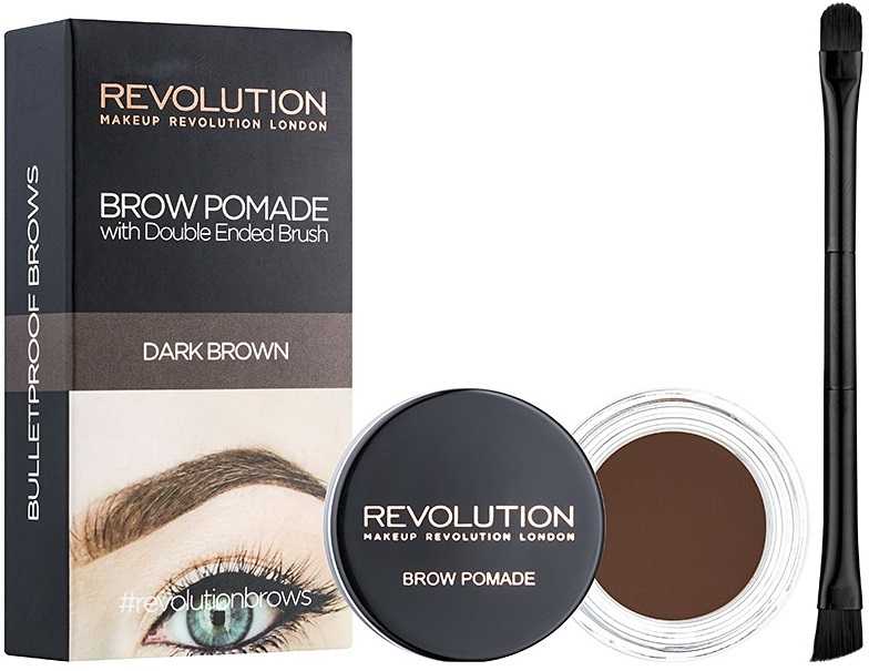 Makeup Revolution London Brow Pomade antakių gelis ir antakių pomade moterims, 2,5 g