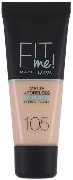 Makiažo pagrindas Maybelline Fit Me Matte+Poreless (105 Natural Ivory) 30ml