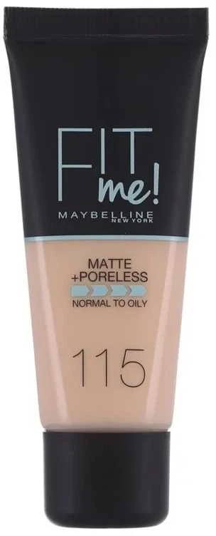 Makiažo pagrindas Maybelline Fit Me Matte+Poreless (115 Ivory) 30ml