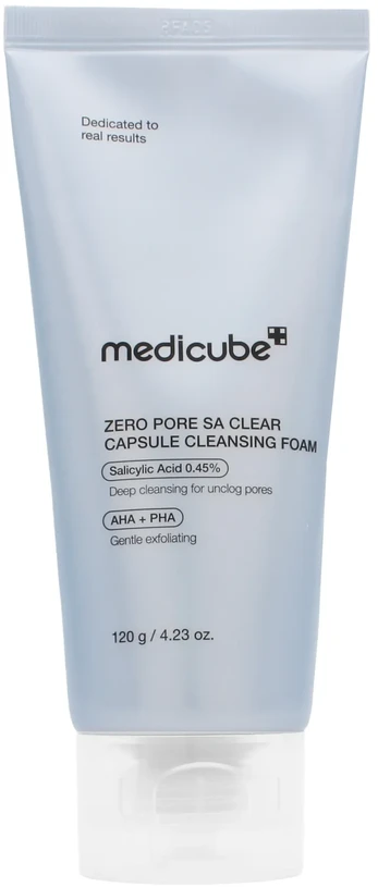 Medicube Zero Pore Veido Prausimosi Putos su Mikrokapsulėmis Egzosomų ir Rūgštimis, 120g
