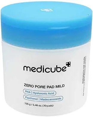 Medicube Zero Pore Pad Mild Šveičiamieji Veido Padeliai 2.0, 70 vnt. / 155 g.