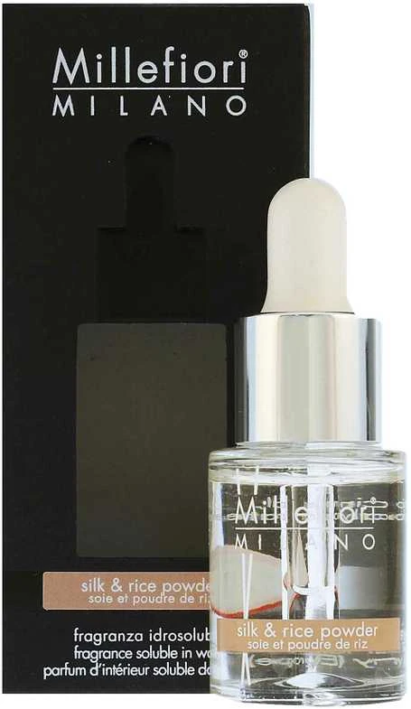 Millefiori Milano Fragrance Soluble in Vanduo Silk & Rice Powder aromatinis aliejus patalpoms, 15 ml
