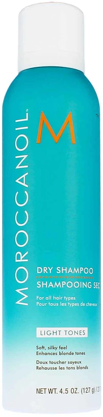 Moroccanoil Light Tones Sausas šampūnas šviesiems plaukams, 205 ml