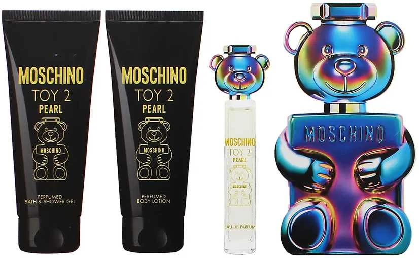 Unisex dovanų rinkinys Moschino Toy 2 Pearl, EDP 100 ml + kūno losjonas 100 ml + dušo želė 100 ml + EDP 10 ml