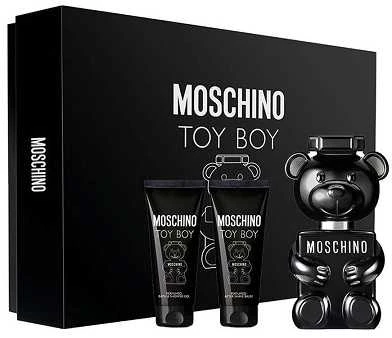 Kvepalų rinkinys vyrams Moschino Toy Boy (EDP, 50 ml + dušo želė, 50 ml + balzamas po skutimosi, 50 ml)