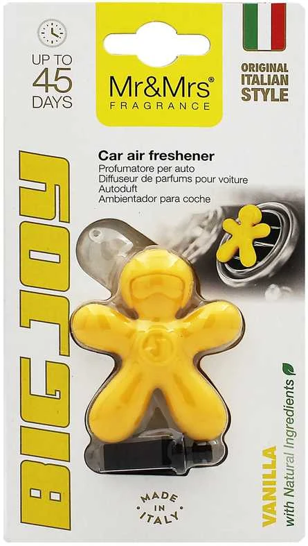 Mr&Mrs Fragrance Big Joy Car Perfume Vanilla kvapas automobiliui, 1 vnt.
