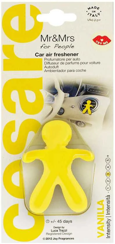 Mr&Mrs Fragrance Cesare Car Air Freshener Vanilla kvapas automobiliui, 1 vnt.