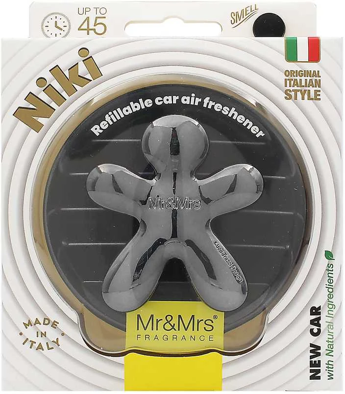 „Mr&Mrs Fragrance Niki Titanium“ automobilio oro gaiviklis, naujas automobilis