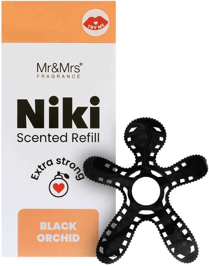 Mr&Mrs Fragrance Niki Freshener Refill Juodas Orchid