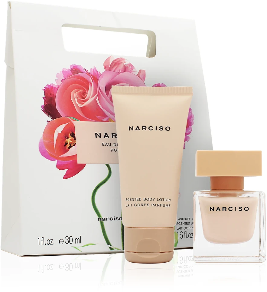 Narciso Rodriguez Narciso Poudrée EDP rinkinys moterims (EDP 30 ml + Losjonas kūnui 50 ml)