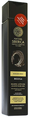 EUROBIO Natura Siberica Men šampūnas-aktyvatorius plaukų augimui, Beluga, 250 ml