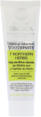 Natura Siberica dantų pasta su 7 šiaurės žolelėm 100g