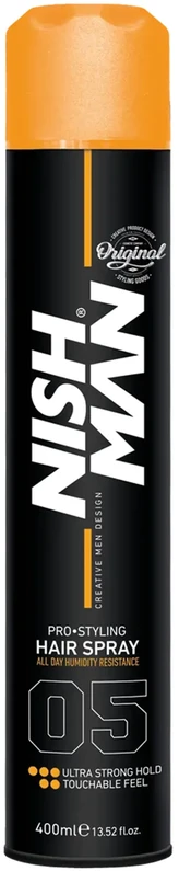 Nishman Pro-Styling Plaukų lakas Ultra Strong Hold plaukų lakas, 400 ml