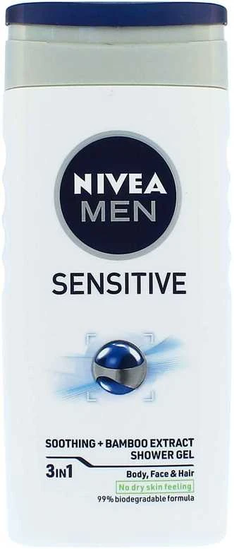 Nivea Men Sensitive Dušo želė vyrams, 250 ml