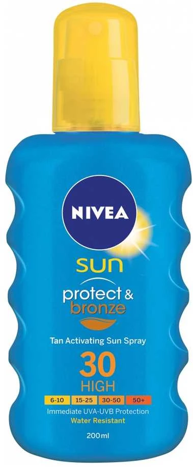 Nivea Sun Protect & Bronze Sun Purškiklis Sun Losjonas kūnui
