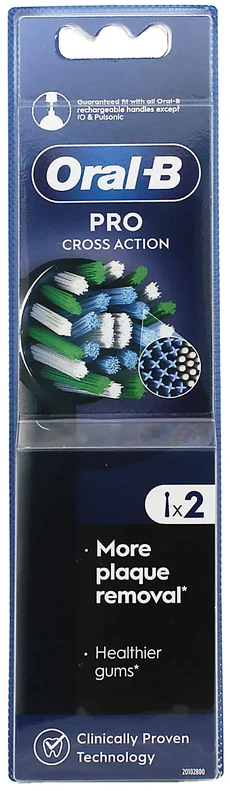 Oral-B EB50BRB CrossAction | 2 vnt. | juoda