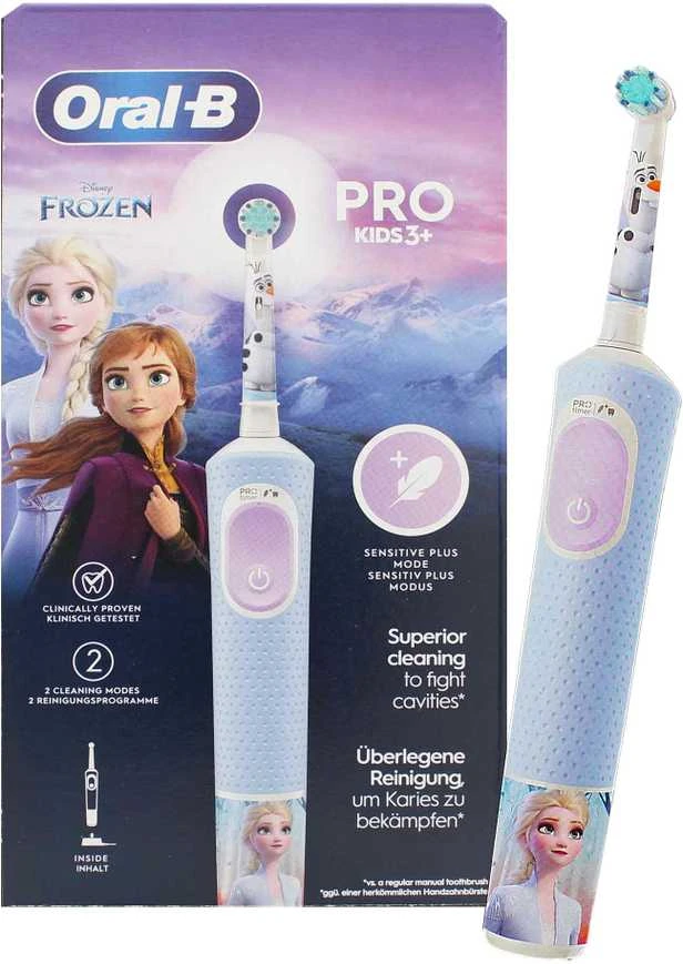 Braun D103.413.2K Vitality PRO Kids Elektrinis Dantų Šepetėlis 3+ Frozen